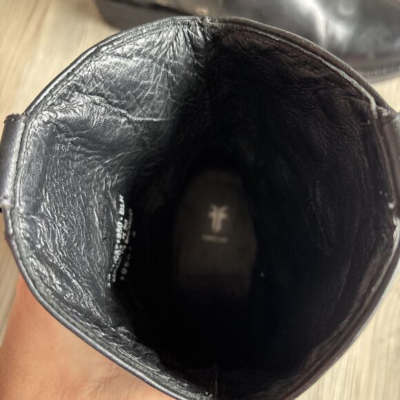 Frye Womens Diana Grommet Short Boot Black Leather Size 8.5 M - Picture 16 of 16